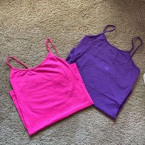 Neon tank tops